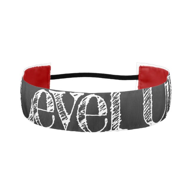 Game Over, Level Up: Pixelated Retro Game World Athletic Headband (Front)