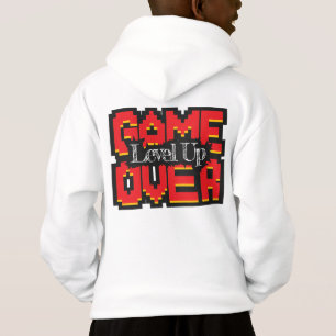 Game Over, Level Up: Pixelated Retro Game World Hoodie
