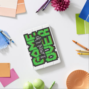 Game Over, Level Up: Pixelated Retro Game World iPad Mini Cover
