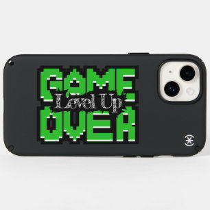 Game Over, Level Up: Pixelated Retro Game World Speck iPhone 14 Plus Case