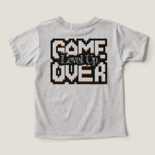 Game Over, Level Up: Pixelated Retro Game World Toddler T-shirt