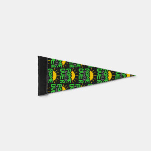 Game Over, Level Up: Retro Pixel Block Adventure Pennant Flag