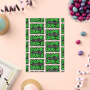 Game Over, Level Up: Retro Pixel Sandbox Adventure Acrylic Invitations
