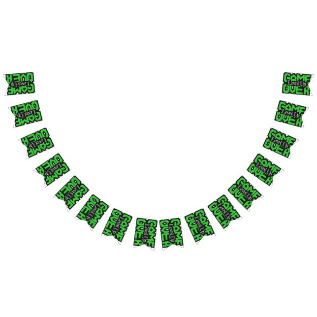 Game Over, Level Up: Retro Pixel Sandbox Adventure Bunting Flags (All)