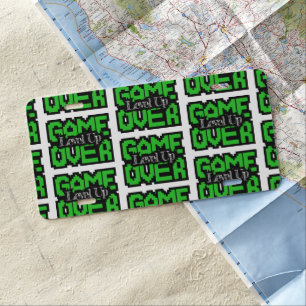 Game Over, Level Up: Retro Pixel Sandbox Adventure License Plate