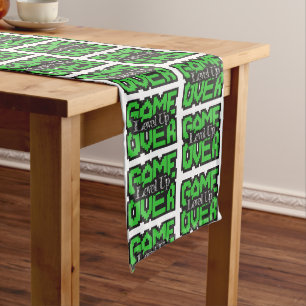 Game Over, Level Up: Retro Pixel Sandbox Adventure Medium Table Runner