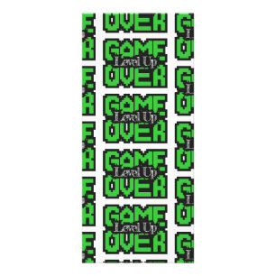 Game Over, Level Up: Retro Pixel Sandbox Adventure Rack Card