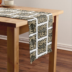 Game Over, Level Up: Retro Pixel Sandbox Adventure Short Table Runner