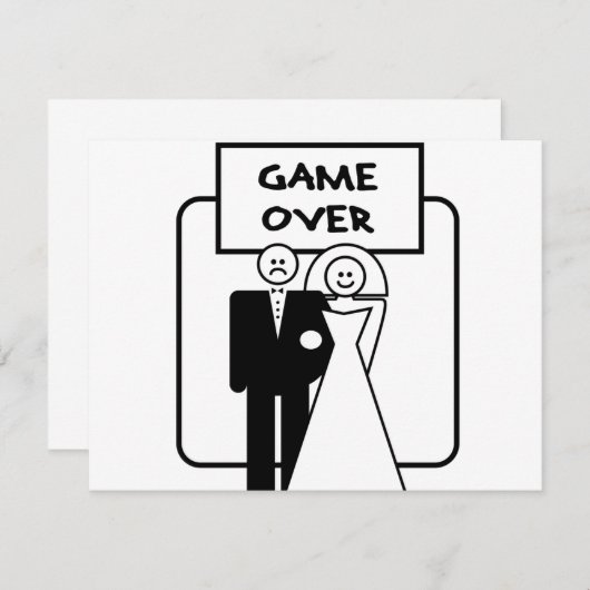 "Game Over" marriage (Front/Back)
