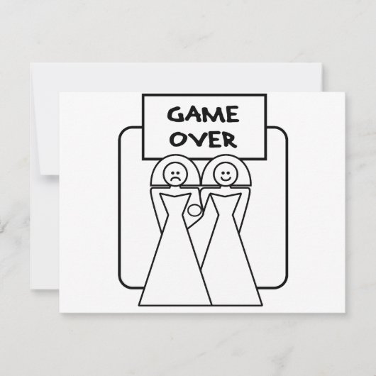 "Game Over" Marriage (Homosexual) (Front)
