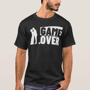 Game Over Marriage Proposal Bachelor Party Groomsm T-Shirt