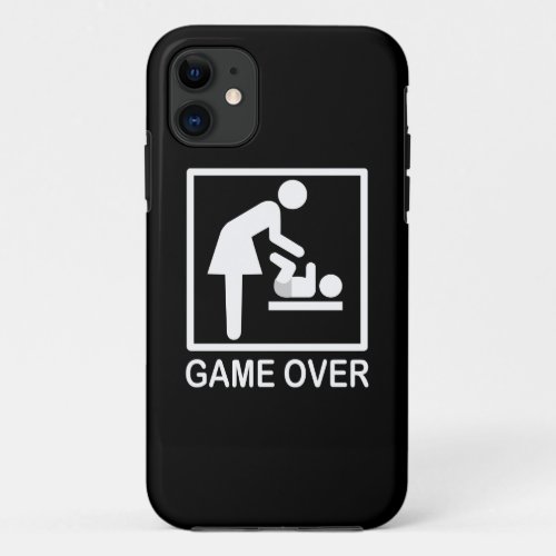 Game Over Mom Funny Pictograph iPhone 11 Case