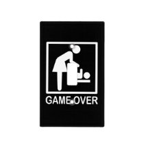 Game Over Mom Funny Signage Pictogram Light Switch Cover