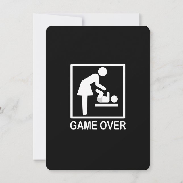 Game Over Mom Humorous Signage (Front)