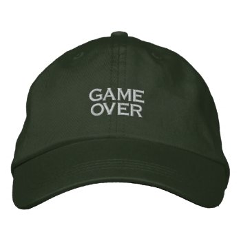 Game Over  Pc Game Player Cap by EarthGifts at Zazzle