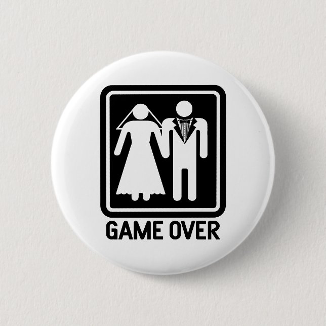 Game Over Pinback Button (Front)
