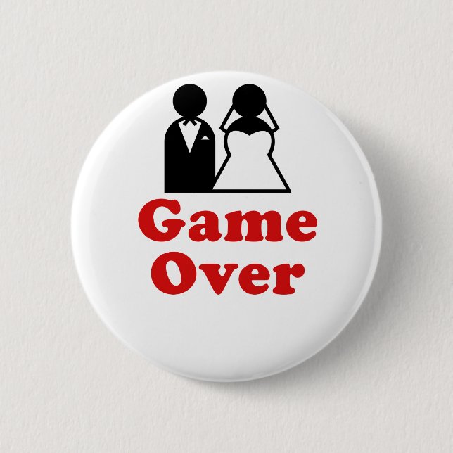 Game Over Pinback Button (Front)