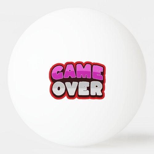 GAME OVER Ping Pong Balls