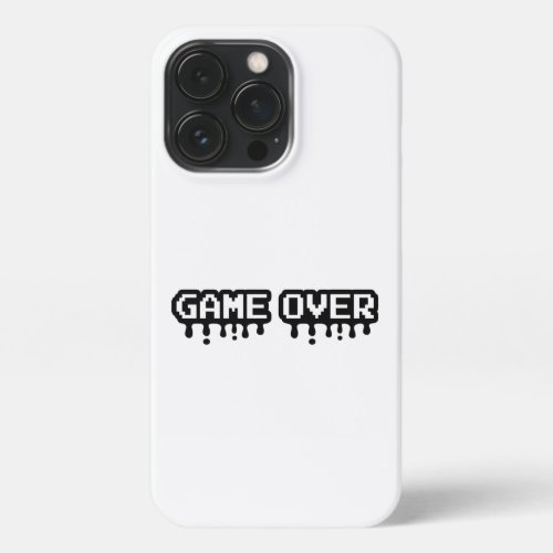 Game Over Pixel Art _ Retro design for Gamers iPhone 13 Pro Case