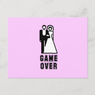GAME OVER POSTCARD