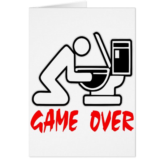 Game Over Puking Cards (Front)