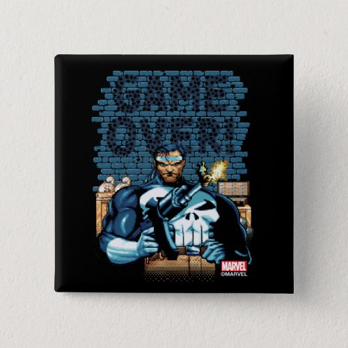 Game Over Punisher Video Game Sprite Screen Button