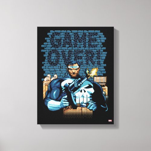 Game Over Punisher Video Game Sprite Screen Canvas Print