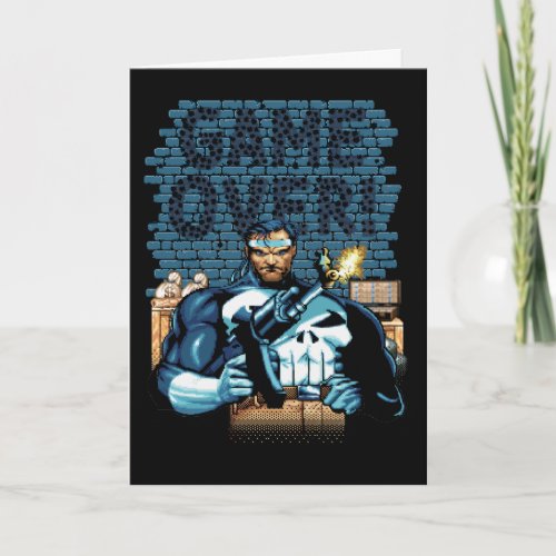 Game Over Punisher Video Game Sprite Screen Card