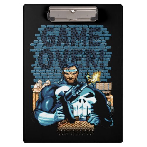 Game Over Punisher Video Game Sprite Screen Clipboard