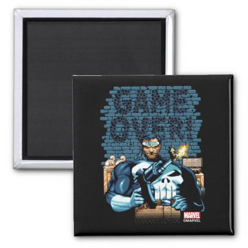 Game Over Punisher Video Game Sprite Screen Magnet