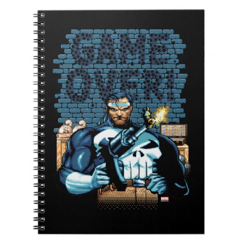 Game Over Punisher Video Game Sprite Screen Notebook