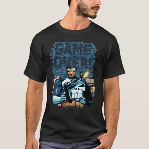 Game Over Punisher Video Game Sprite Screen T_Shirt