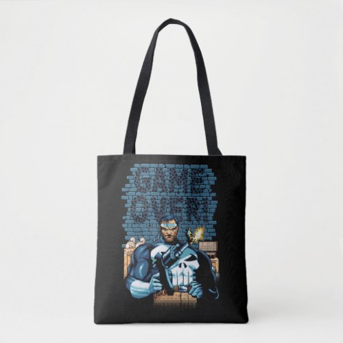 Game Over Punisher Video Game Sprite Screen Tote Bag