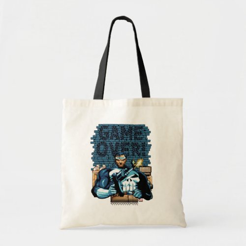 Game Over Punisher Video Game Sprite Screen Tote Bag