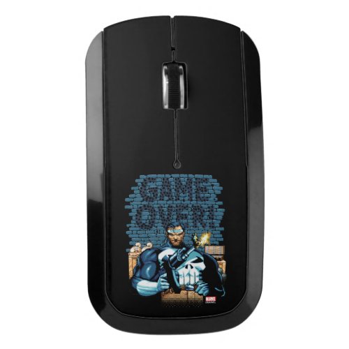 Game Over Punisher Video Game Sprite Screen Wireless Mouse