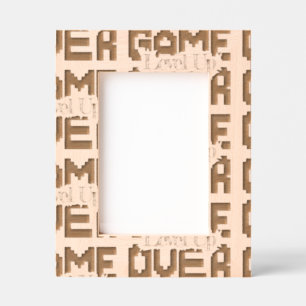 Game Over: Restore Old-School Fun, Level Up Today Engraved Frames