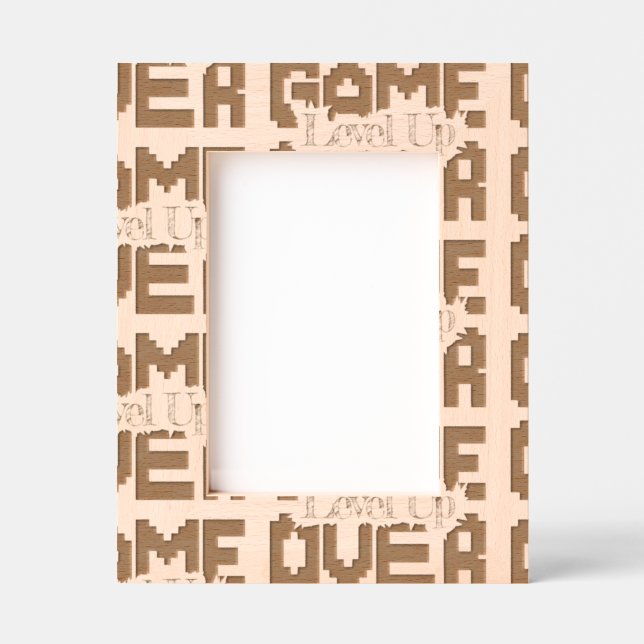 Game Over: Restore Old-School Fun, Level Up Today Engraved Frames (Front)