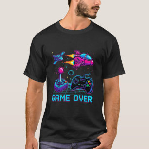 Game Over – Retro Pixel Art Arcade T-Shirt