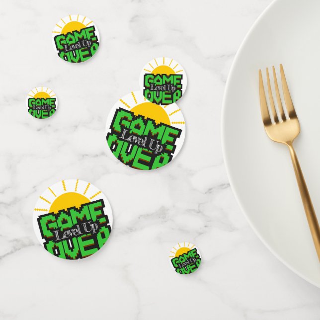 Game Over, Revive retro games with, level up Confetti (Group)