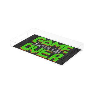 Game Over, Revive Vintage Games and Level Up Acrylic Tray