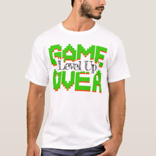 Game Over, Revive Vintage Games and Level Up T-Shirt