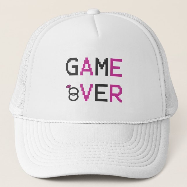 Game over ring wedding T-Shirt Trucker Hat (Front)