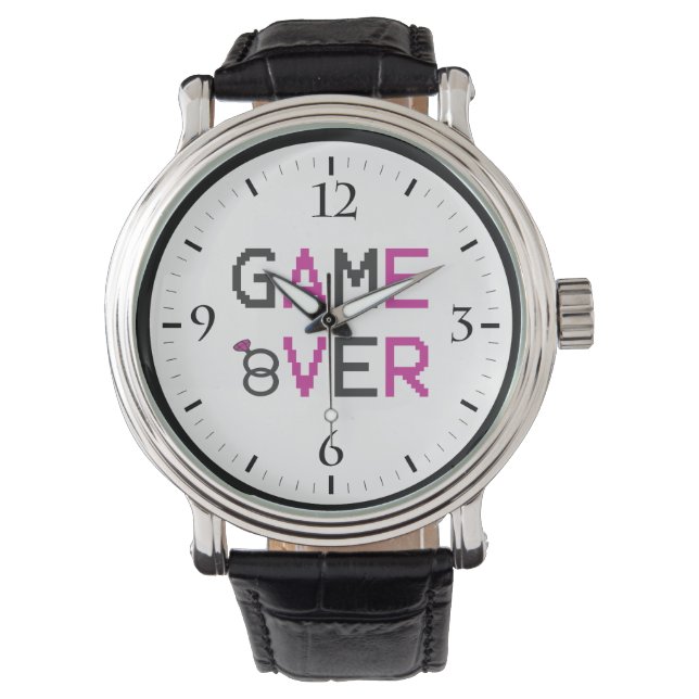 Game over ring wedding T-Shirt Watch (Front)