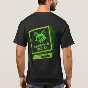“Game Over Screen – Retro Fox Gamer T-Shirt” T-Shirt