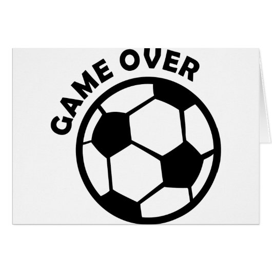 game over soccer ball cards (Front Horizontal)