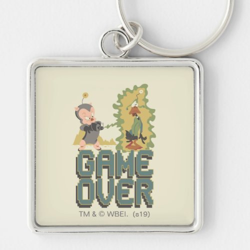 Game Over Space Cadet  Duck Dodgers Keychain