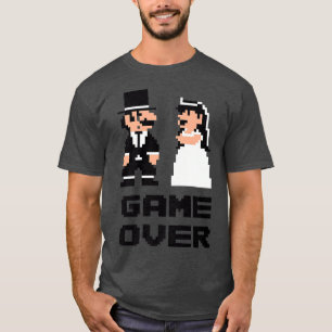 Game Over Stag Party , Bride Groom Comic  T-Shirt