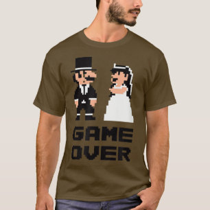Game Over Stag Party , Bride Groom Comic  T-Shirt