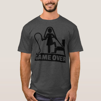 Game Over Stag Party Funny  Bride Groom Premium  T-Shirt