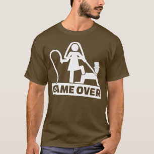 Game Over Stag Party Funny Bride Groom T-Shirt